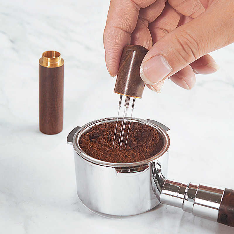 Coffee Tamper Leveler - Koffie Sabotage Rvs Naalden Espresso Poeder
