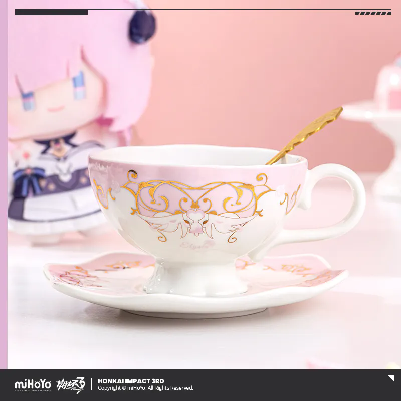 Coffee Tea Gift Set - [Echte] miHoYo Game Elysia Theekopje Honkai