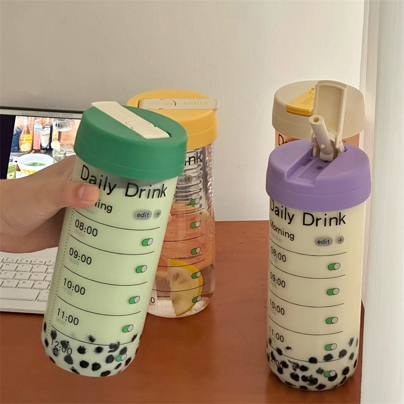 Coffee Tea Equipment - Glazen Waterfles Met Time Marker Stro