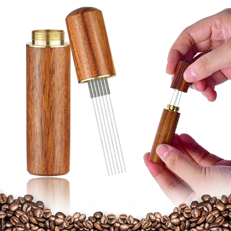 Coffee Tamper Leveler - Koffie Sabotage Rvs 5/6 Naalden Espresso