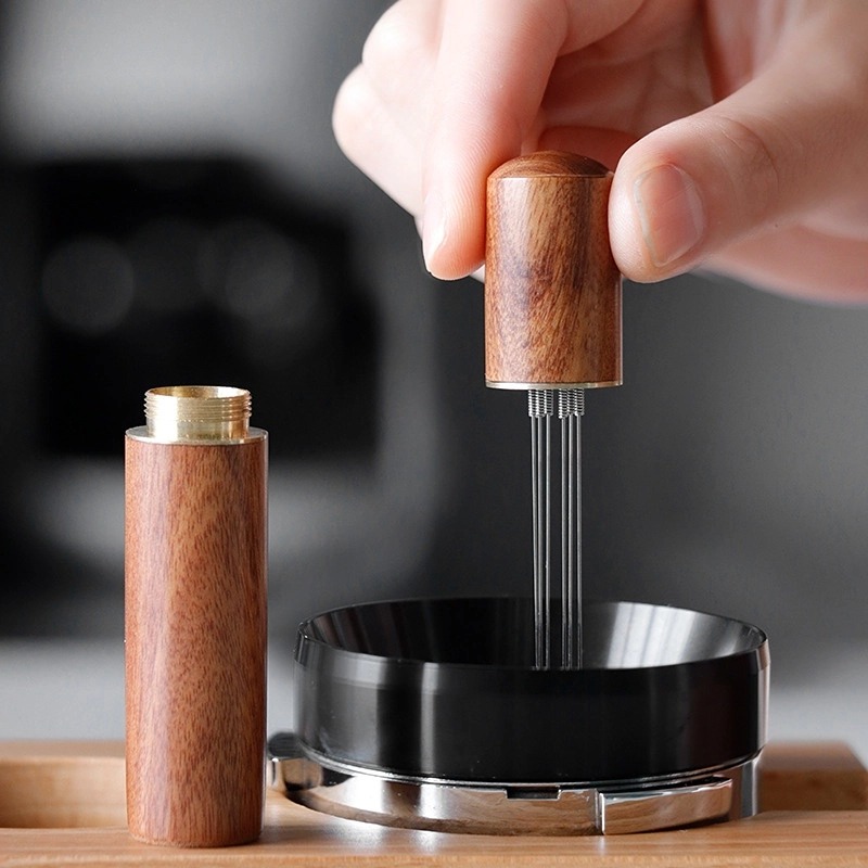 Coffee Tamper Leveler - Roestvrijstalen Koffiepoeder Sabotage Espresso Poeder Roerder