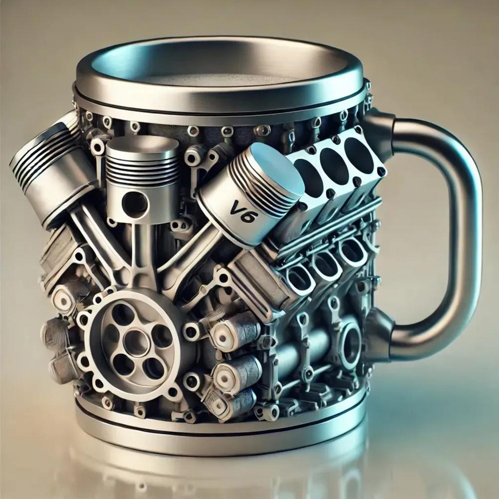Coffee Tea Equipment - 3D-motoren Ontwerp Mok Motoren Roestvrijstalen beker