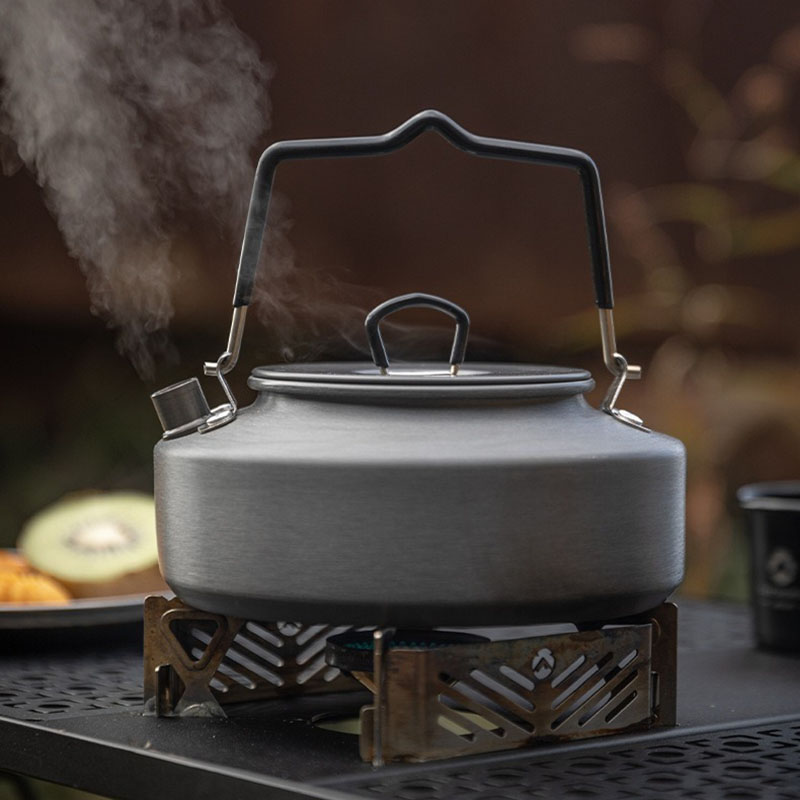 Coffee Tea Equipment - S2000 Campingwaterkoker voor buiten koken, kokend