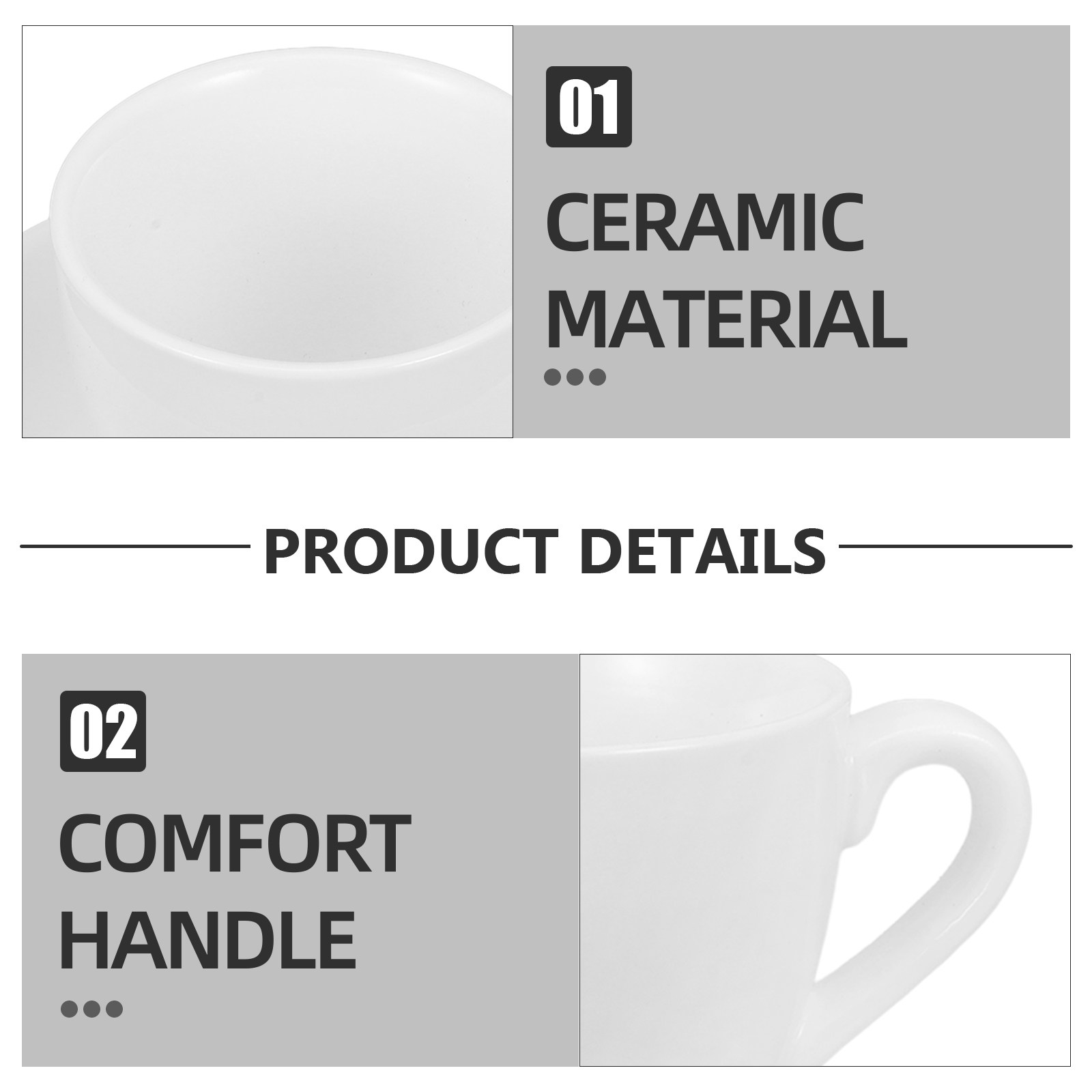 1Set Koffiekop en -schotelset  - Coffee Tea Drink recensie en prijs