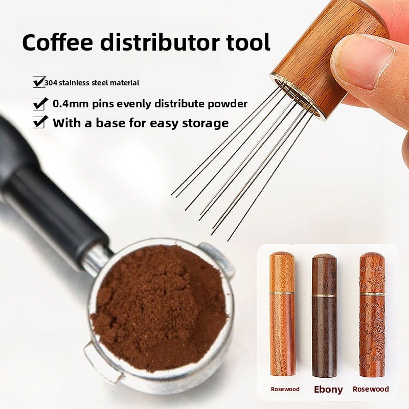 Houten roestvrijstalen koffiep - Coffee Tamper Leveler recensie en prijs