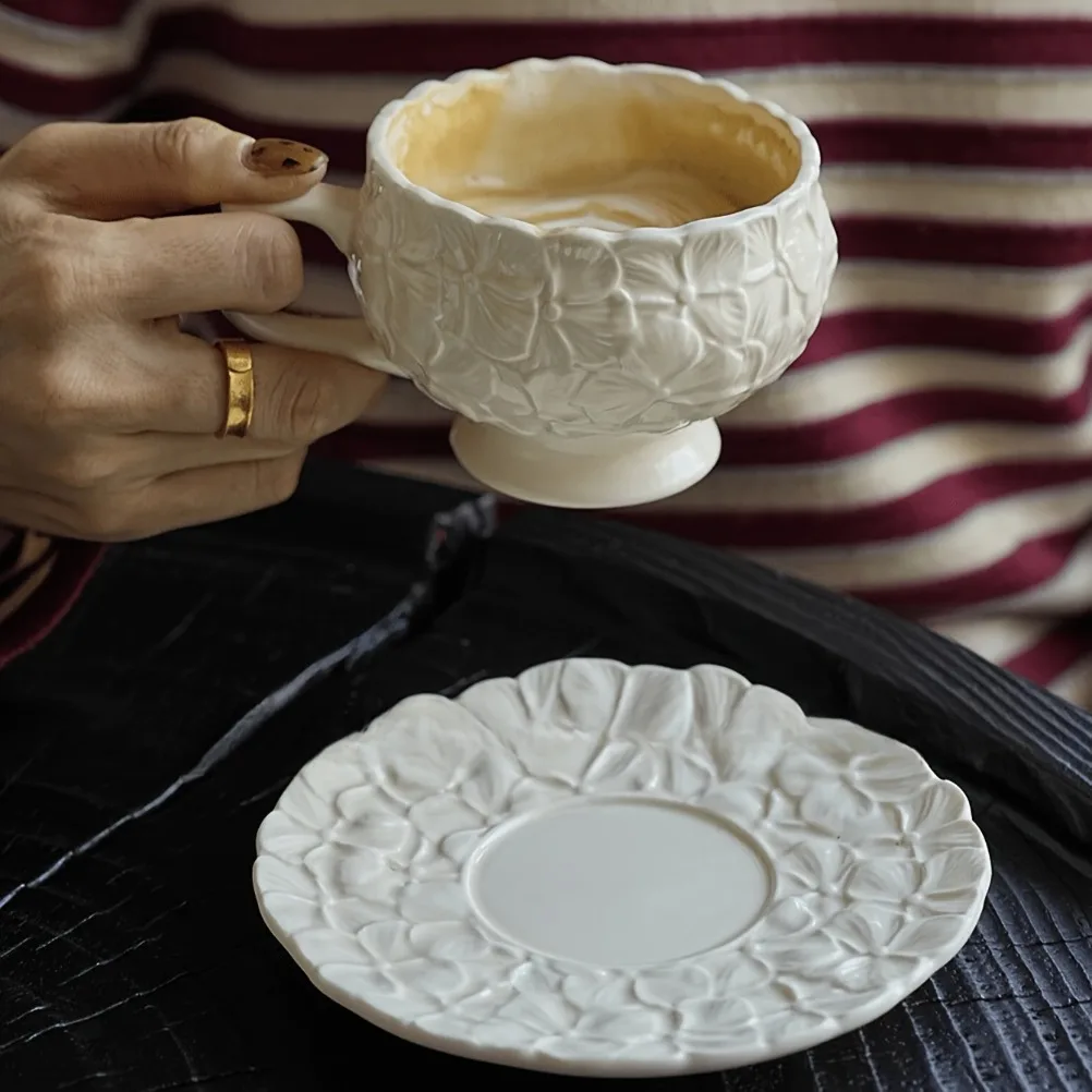 Franse Crème Relief Koffiekopj - Coffee Tea Gift Set recensie en prijs