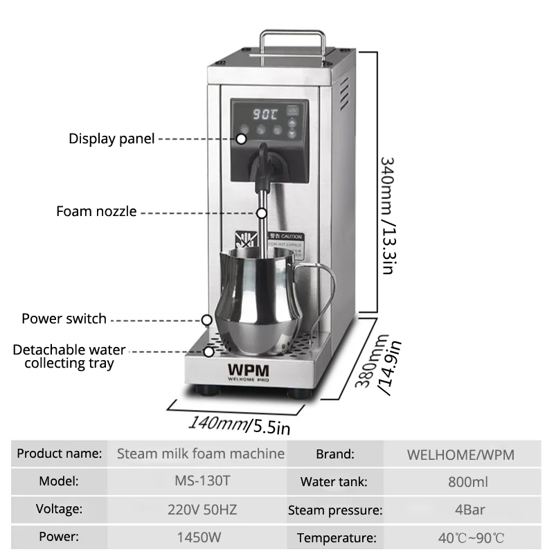 Kokend water Machine Melk Bubb - Coffee Tea Equipment recensie en prijs