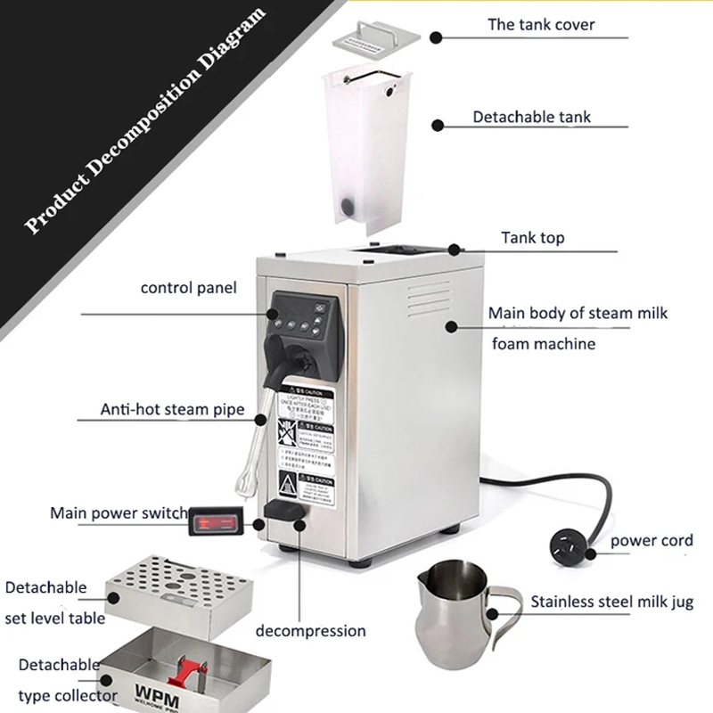 Kokend water Machine Melk Bubb - Coffee Tea Equipment recensie en prijs