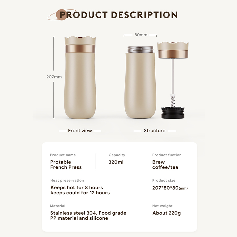 320Ml Franse Pers Koffiethee R - Coffee Tea Press recensie en prijs