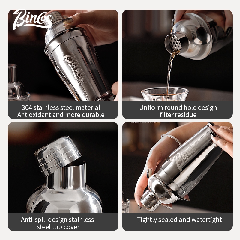 BINCOO RVS Shaker Set Koffie & - Coffee Tea Equipment recensie en prijs