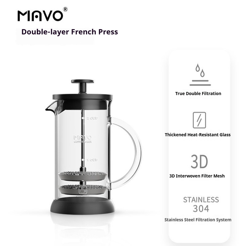 MAVO French Press Koffiezetapp - Coffee Tea Press recensie en prijs