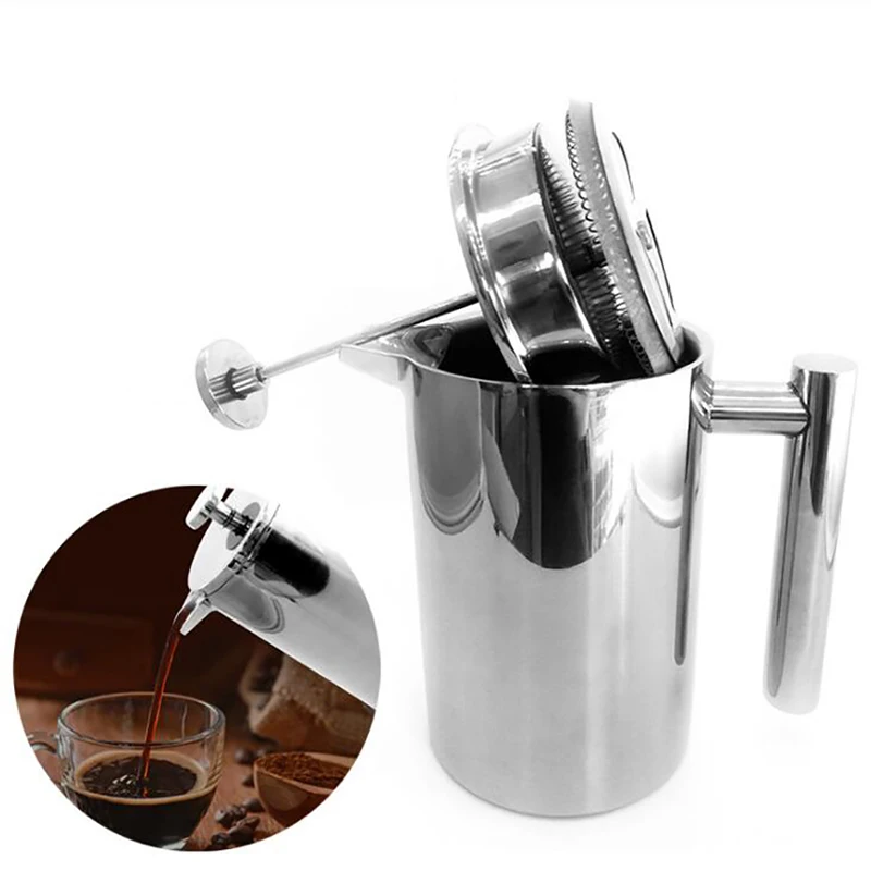 Dubbelwandige geïsoleerde koff - Coffee Tea Press recensie en prijs