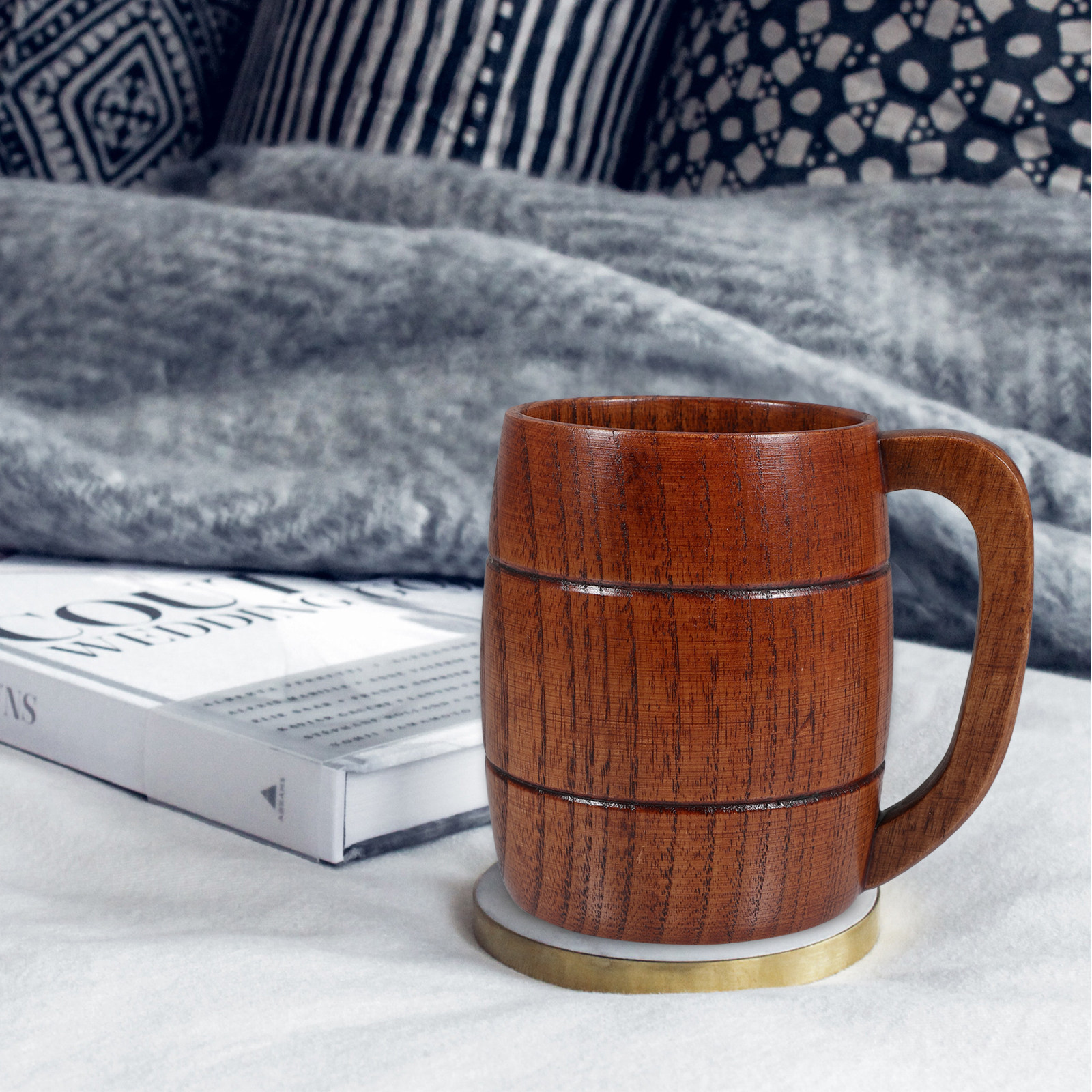 Houten bierkoffiemok Waterbeke - Coffee Tea Drink recensie en prijs