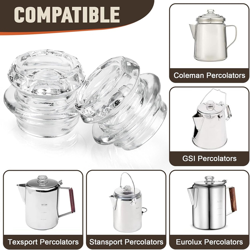 Koffiepercolator glazen bovenb - Coffee & Tea Maker Machine recensie en prijs