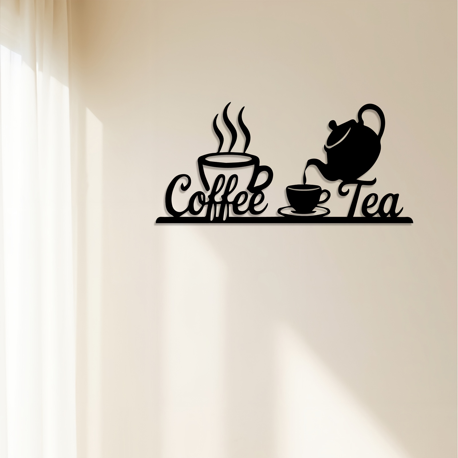 Rustieke metalen wanddecoratie - Coffee Tea Press recensie en prijs