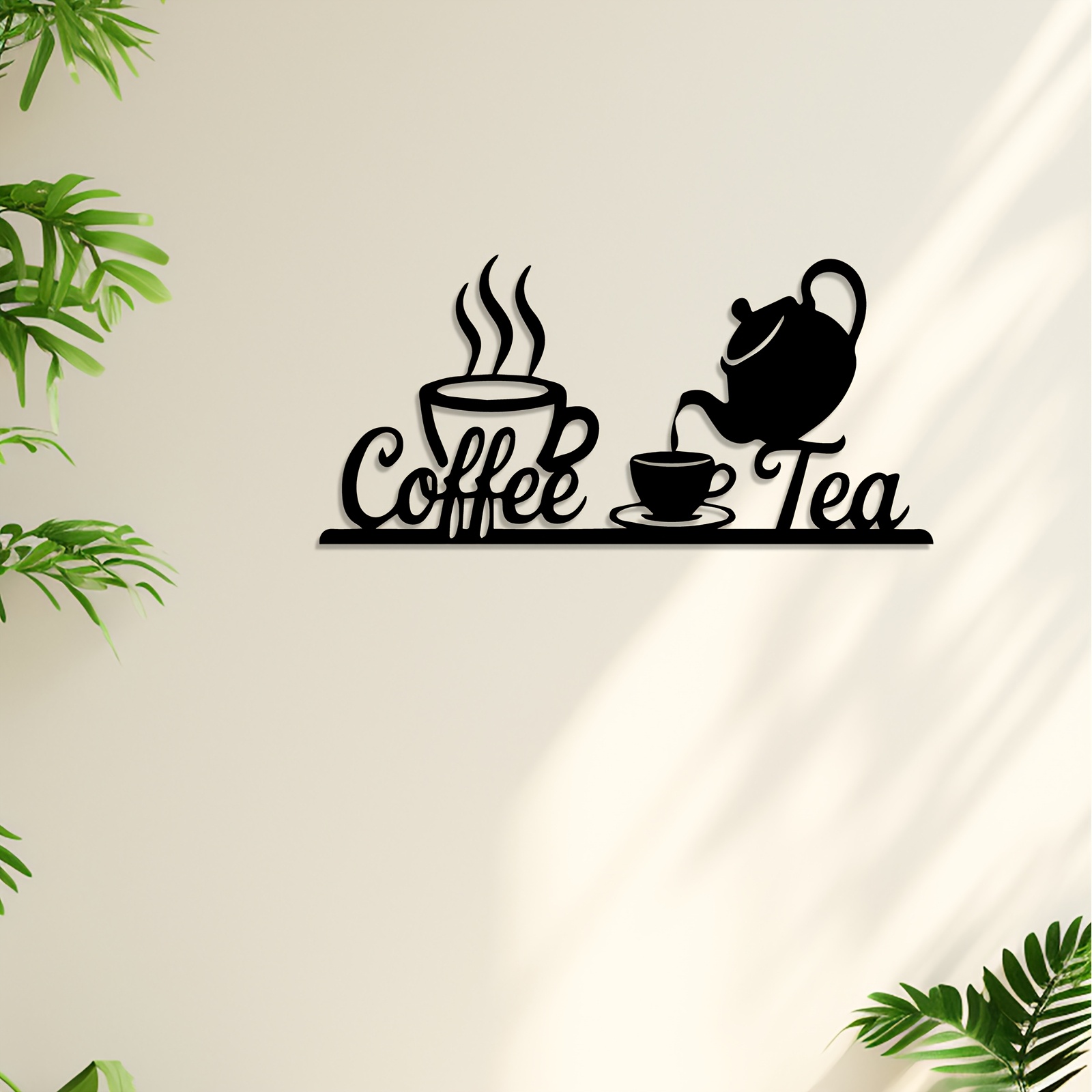Rustieke metalen wanddecoratie - Coffee Tea Press recensie en prijs