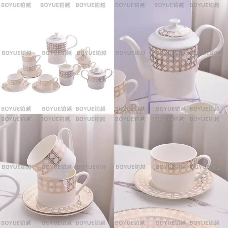 Luxe porseleinen koffiekopjess - Coffee Tea Gift Set recensie en prijs